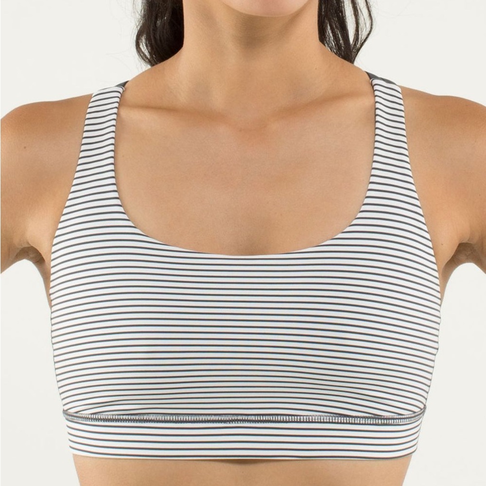Striped Women's Sports Bra